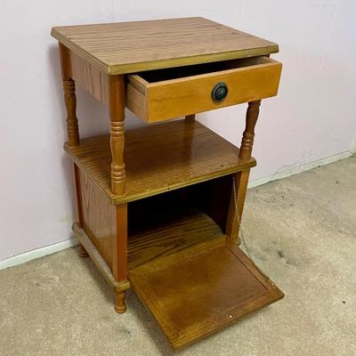 Vintage Wood End Table