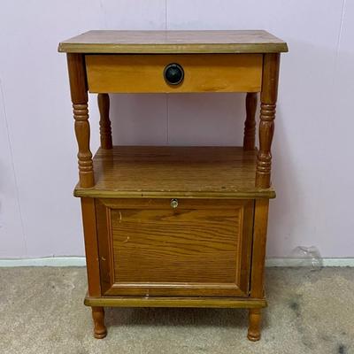 Vintage Wood End Table