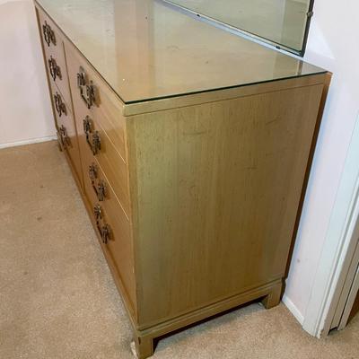 MCM Wood Dresser with Mirror