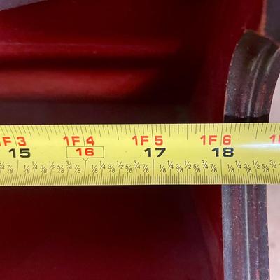 Vintage Cherry Wood Magazine Rack