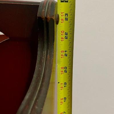 Vintage Cherry Wood Magazine Rack