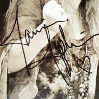 Janis Joplin signed photo