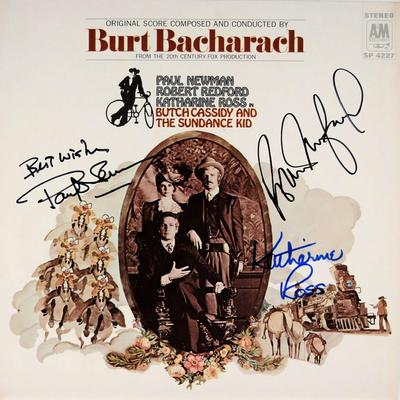 Butch Cassidy And The Sundance Kid signed soundtrack