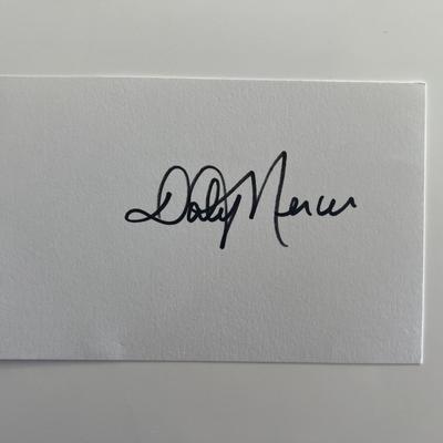 Dolly Mercer original signature