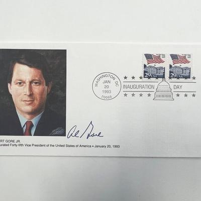 Al Gore facsimile Inauguration Day commemorative cover 