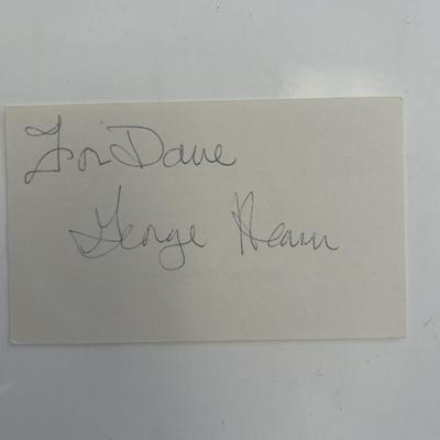 Actor and singer George Hearn original signature