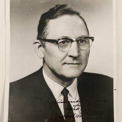 U.S. Representative Fred Schwengel signed photo