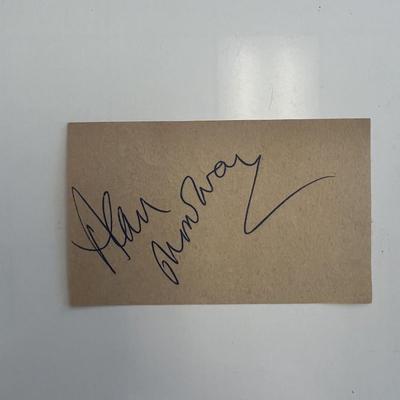 Actor Alan Mowbray original signature