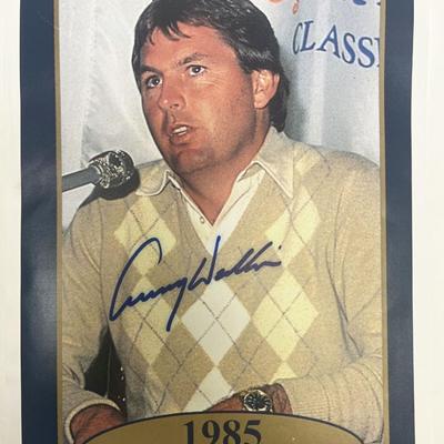 Professional golfer Lanny Wadkins signed photo