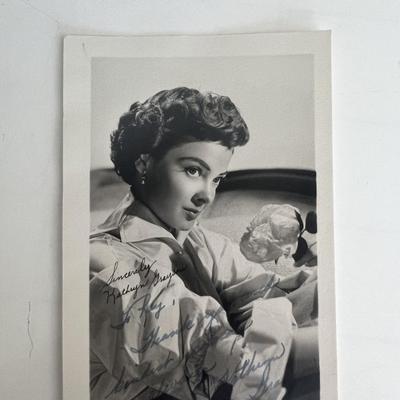 Actress Kathryn Grayson signed photo