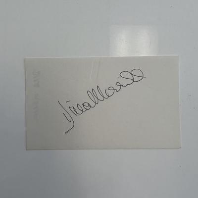 Calamity Jane star Dina Merrill original signature
