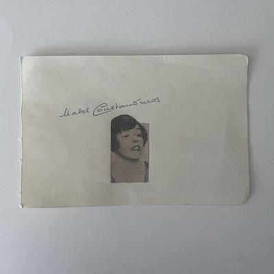 Mabel Constanduros original signature 