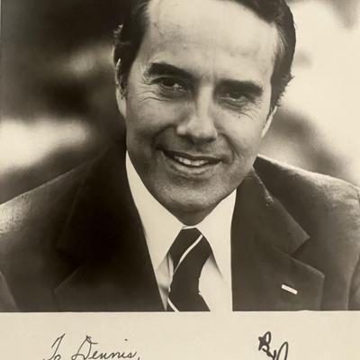 US Senator Bob Dole signed photo