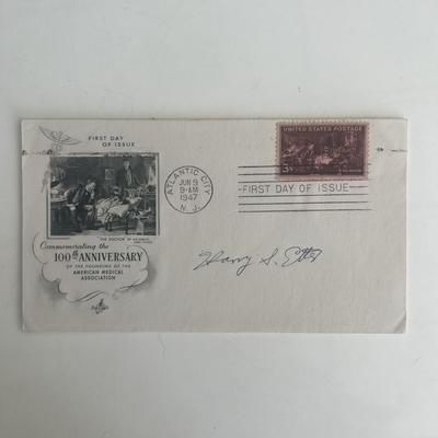 Navy rear admiral Harry S. Etter signed FDC