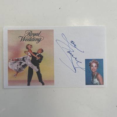 Actress Jane Powell original signature