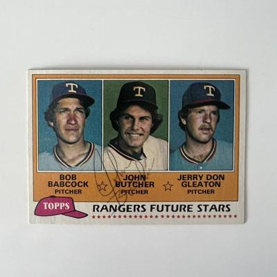  Minnesota Twins John Butcher  signed trading card 