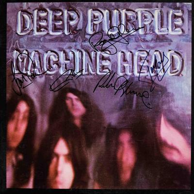 Deep Purple Machine Head signed album