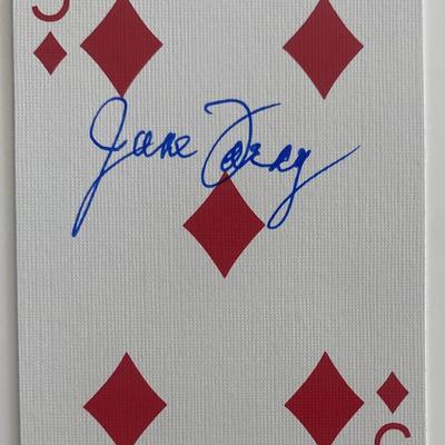 signed playing card