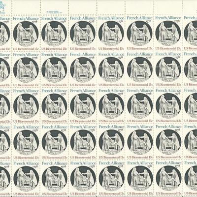 U.S. Bicentennial-French Alliance Stamps