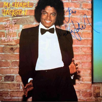 Michael Jackson signed Off The Wall album