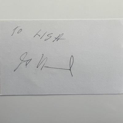Horse trainer John A. Nerud original signature