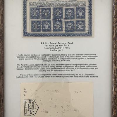 Postal Savings Card Postmarked April 11, 1913
