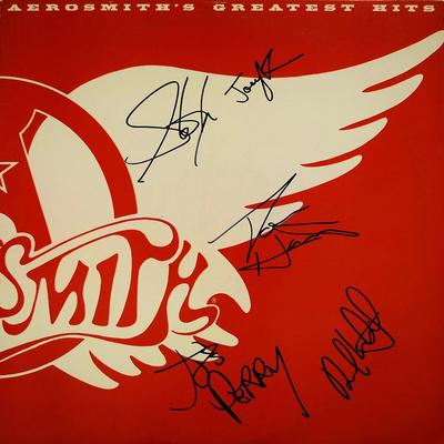 Aerosmith signed Greatest Hits album 