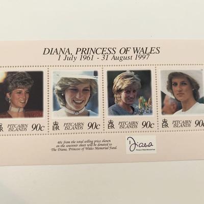 Pitcairn Islands Diana Princess of Wales commemorative stamp set