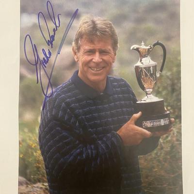 Golf Tour Champion Graham Marsh signed magazine page 