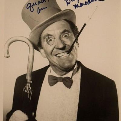 Batman Burgess Meredith signed portrait photo 