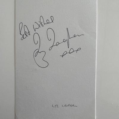 Liz Lanahan original signature