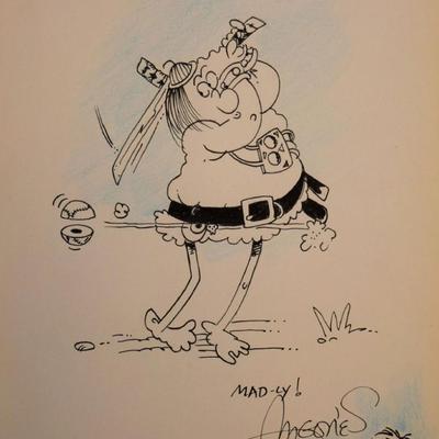 Sergio Aragones original hand drawn sketch