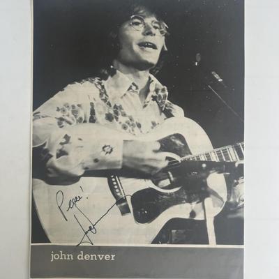 John Denver signed photo