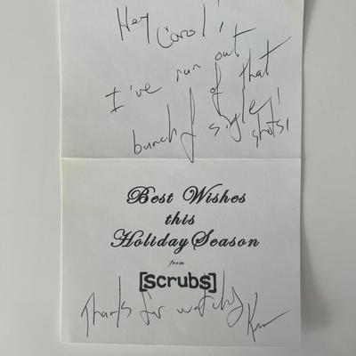 Scrubs Ken Whittingham signed card