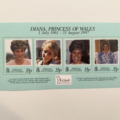 Diana Princess of Wales commemorative stamp set