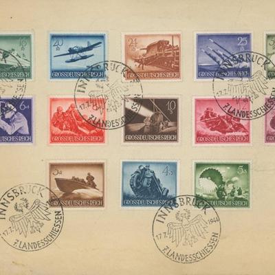 Third Reich Commemorative Stamp Issues 1944