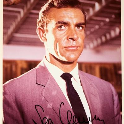 James Bond Sean Connery signed portrait photo 