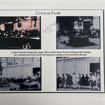 JFK Assassination Betty Dragoo Young signed photo