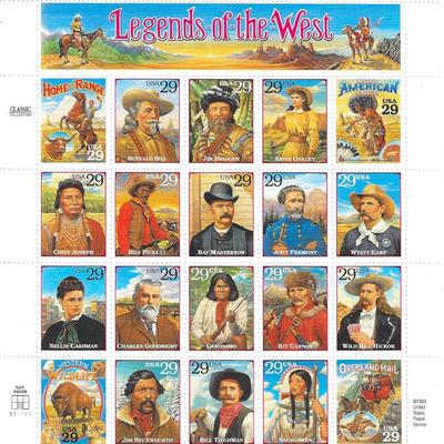 Legends of the West Stamps