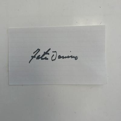 Musician Fats Domino original signature