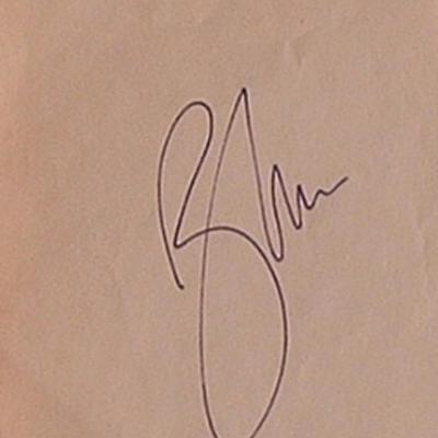 Roger Moore signature slip