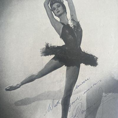 Ballerina Rowena Janson signed photo