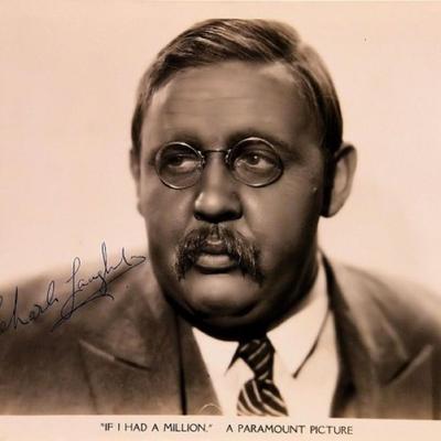 Charles Laughton signed movie still photo 
