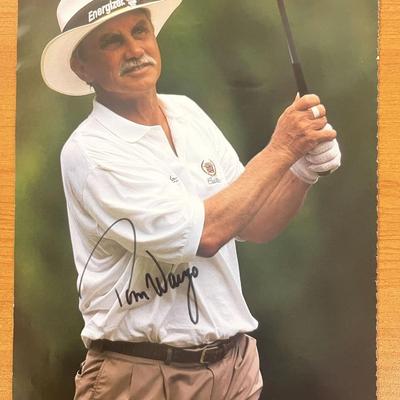 PGA Seniors' Championship winner Tom Wargo signed photo