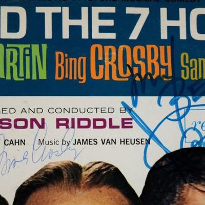 Rat Pack Robin And The 7 Hoods signed album