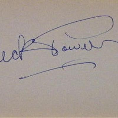 Dick Powell signature slip