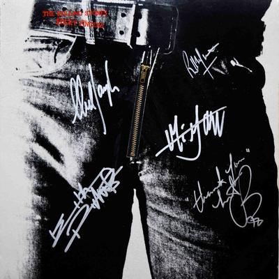 The Rolling Stones signed Sticky Fingers album