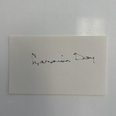 Actress Laraine Day original signature