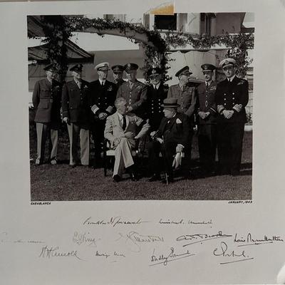 FDR/ Winston Churchill photo.6x6 inches