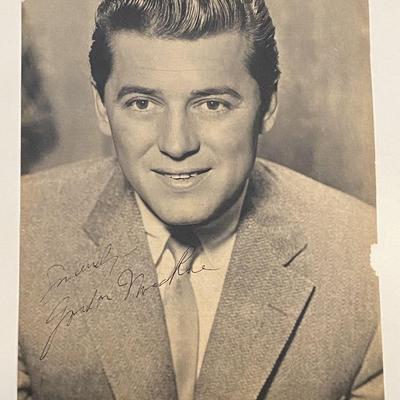 Gordon MacRae signed print 
